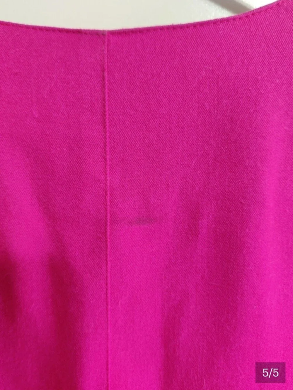 Vibrant Magenta Blazer & Printed Blouse Matching Set